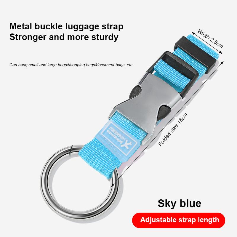 Travel Luggage Strap Portable Fixed with Release Buckle Additional Bag Backpack Strap Luggage Strap Lapel Strap Jacket Holder