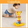 Baby Educational Push Giraffe Jumping Ball With Rolling Beads For Kids Playroom
