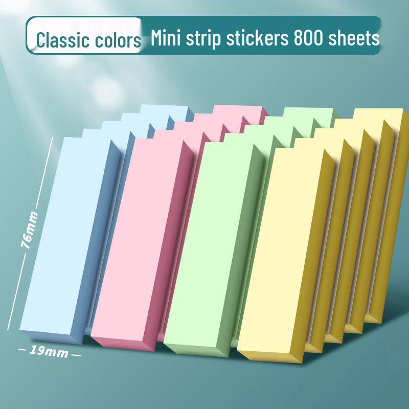 Adhesive Notes for Students and Office Use - Ideal for Elementary and Middle School, Writable Stickers, Labels, and High-Value Strips
