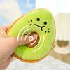 Plush Fruit Dog Toy Soft Squeaky Dog Chew Toy Stuffed Avocado Kiwi Fruit Puppy Teething Toy for Interactive Play Dogs Boredom Relief