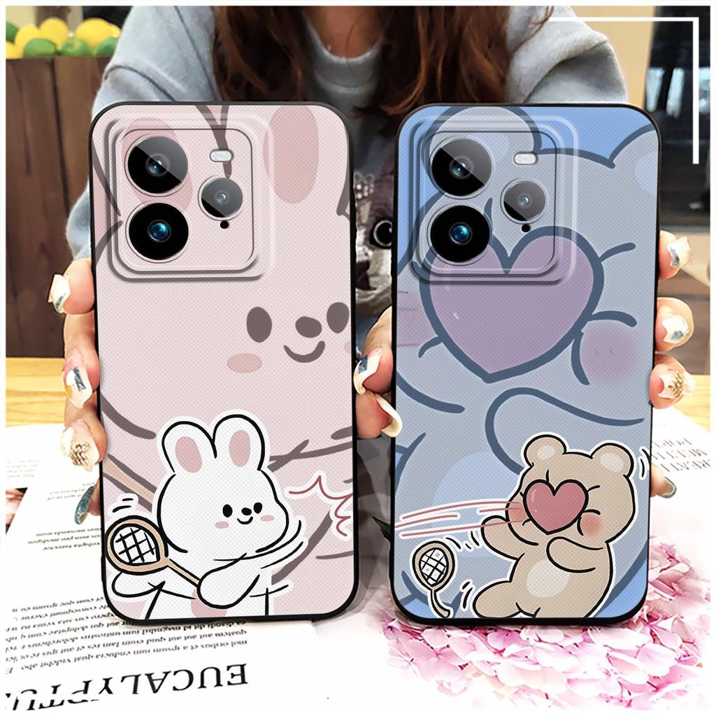 Cartoon Silicone Phone Case For Realme GT7 Pro TPU Shockproof Couple Phone Pouch Anti-dust Full Wrap Soft Case Graffiti