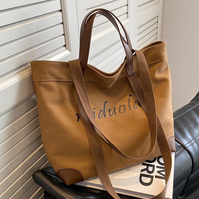 

Холщовая сумка женская летняя большой вместимости модная нишевая сумка простая сумка для поездок на работу сумка на одно плечо сумка кросс-боди