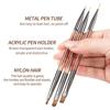 Manicure Brushes Dual Use Gel Gradient Brush Pinceles Ultra Thin Line Drawing Pen Dual End Nail Art Design Painting Tools