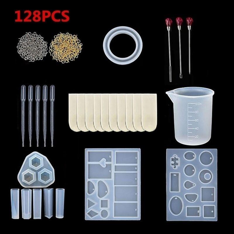 115/128/277 STK Silikon gjør-det-selv-smykkeform anheng for å lage håndverkssett