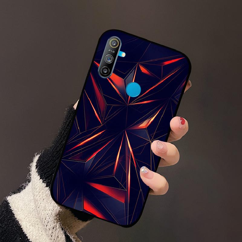 For Realme C3 4G Case Luxury Black Soft Silicone TPU Cover Shockproof Bumper For Oppo Realme C 3 RMX2021 Phone Protective Fundas