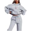 Womens Fleece Lined Tracksuit Hoodie Sweatpants Set Winter Casual Sportswear