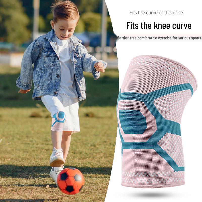 Children's Breathable Sports Knee Pads - High Elasticity, Soft, Anti-Fall for Outdoor Running, Jumping, and Dance