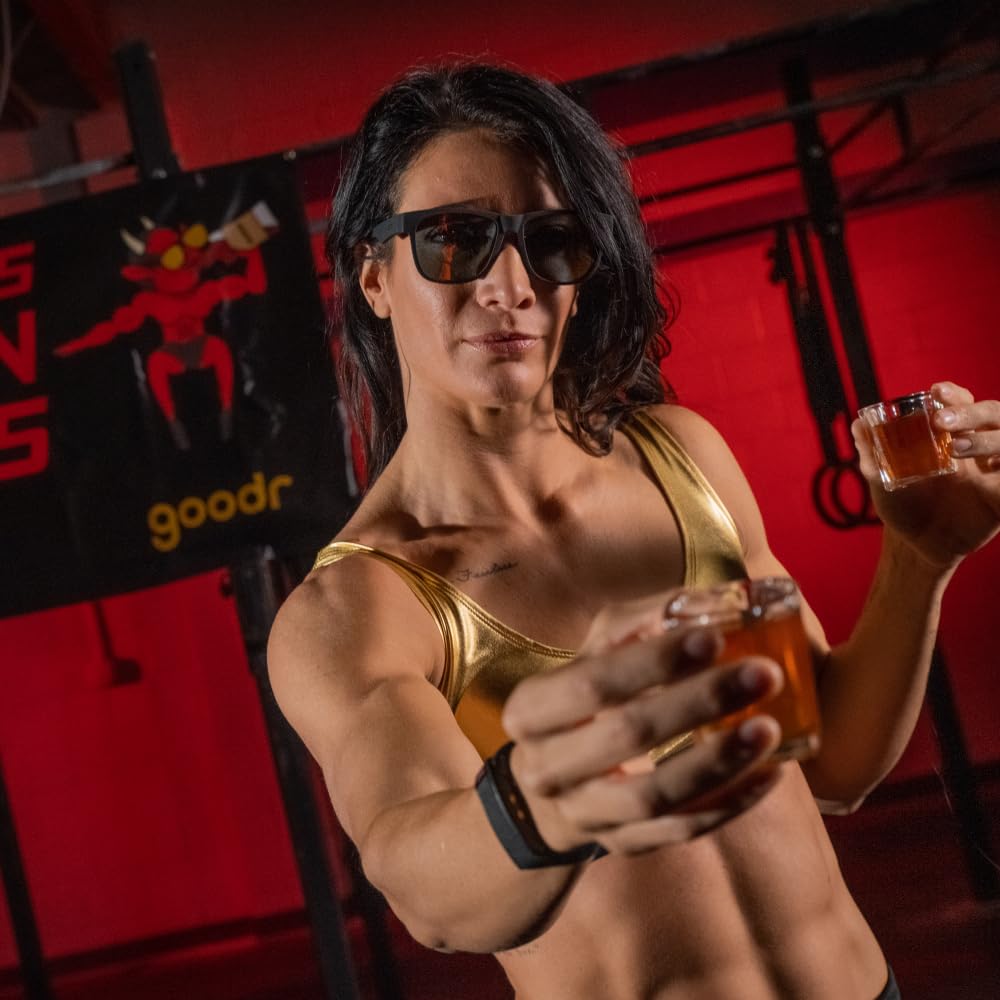 Goodr Sunglasses BFG Series Polarized UV No Color Mirror for Men and for Mountain Outdoors Bourbon [goodr] Lightweight, Lenses, Protection,