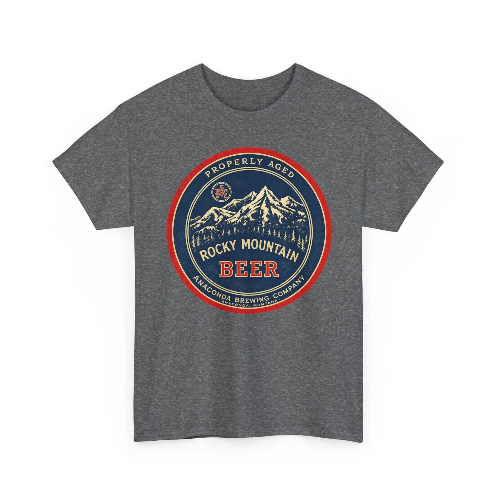 Rocky Mountain Beer Anaconda Brewing Co Pre-Pro Montana MT Retro Brewery T-Sirt 2XL
