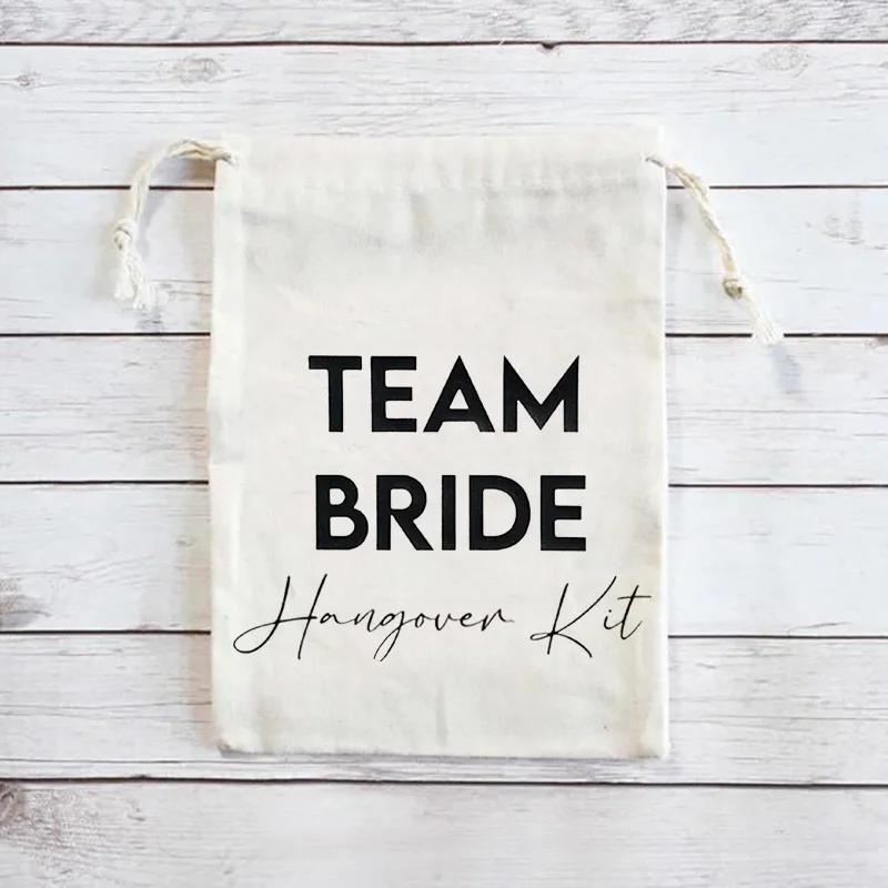 

5pcs Team Bride Survival Hangover Kit bags Bachelorette Party bridal shower bride to be wedding decoration Favor bridesmaid gift 5 pieces&13x18cm