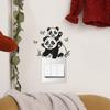 Glückliches Spielen Kleiner Panda Schlafzimmer Wohnzimmer Switch Zuhause Hintergrund Verschönerung Wandaufkleber