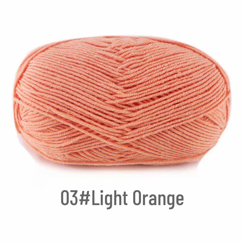 Suhe 4-Ply Combed Milk Cotton Yarn for Crochet & DIY Knitting Projects