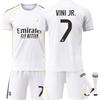 25-26 Real Madrid Heimfußballtrikot für Kinder und Erwachsene VINI JR. # 7