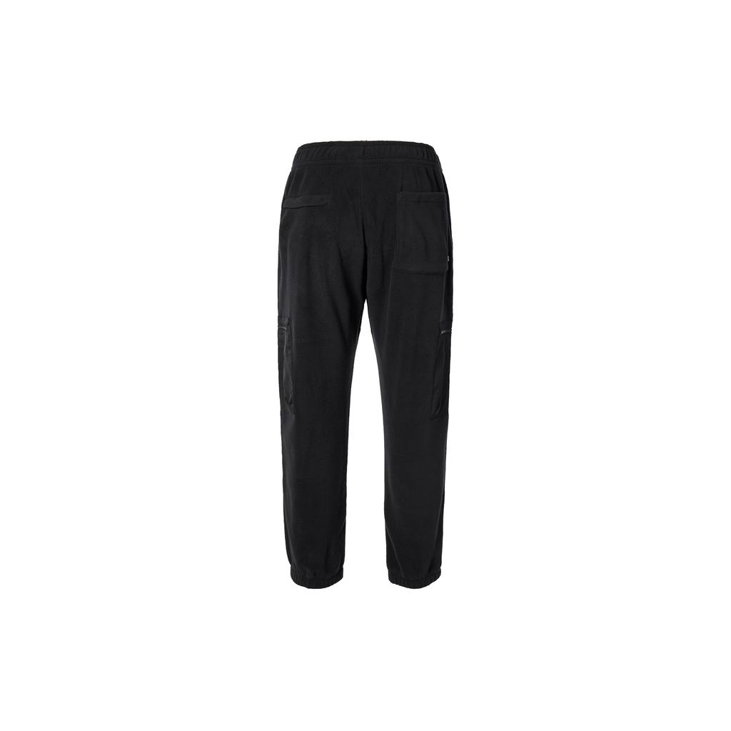 Nike SB Fleece-Lined Casual Skateboarding Joggers With Shoelace Detail Men Bottoms Black DA4196-010