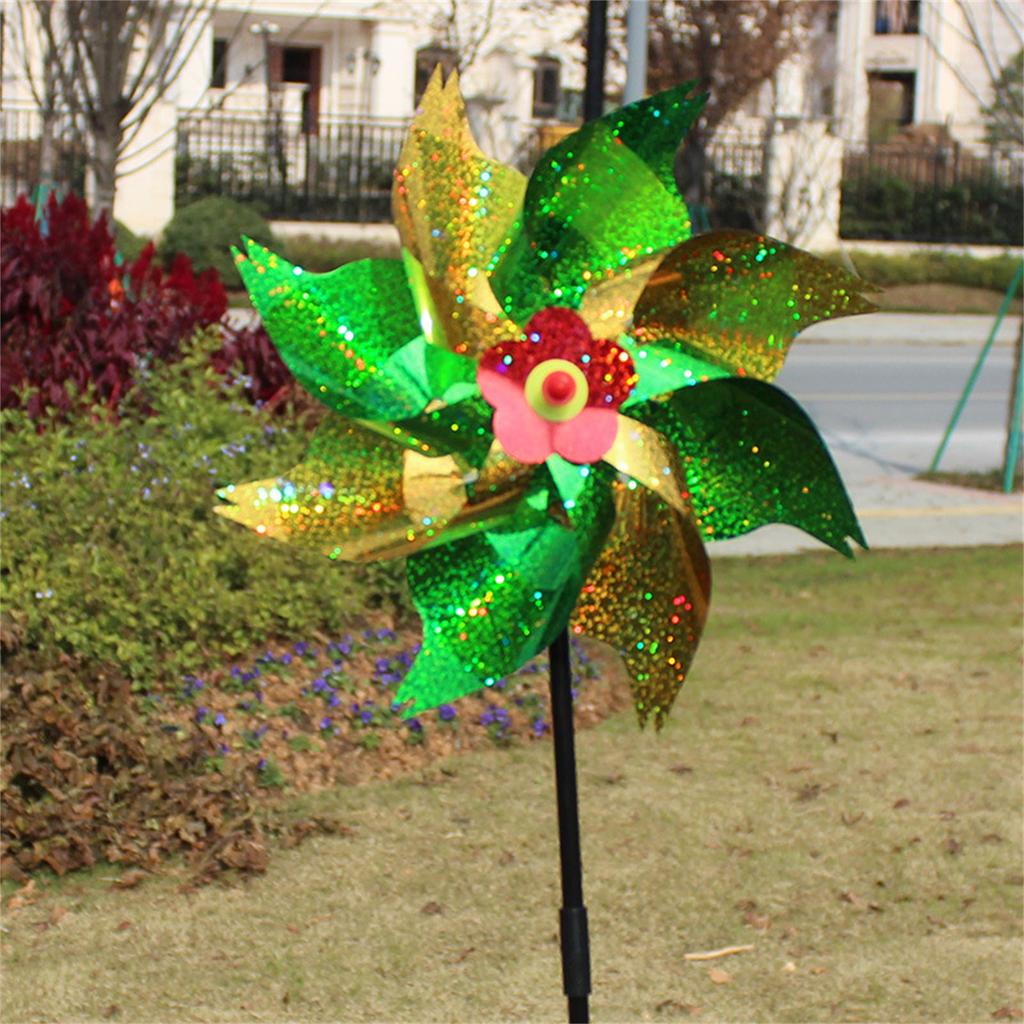 5PCS Wind Spinner Colorful Pinwheel Rotation Windmill Wedding Ornament Kids Outdoor Toy Kindergarten Lawn Garden Decors