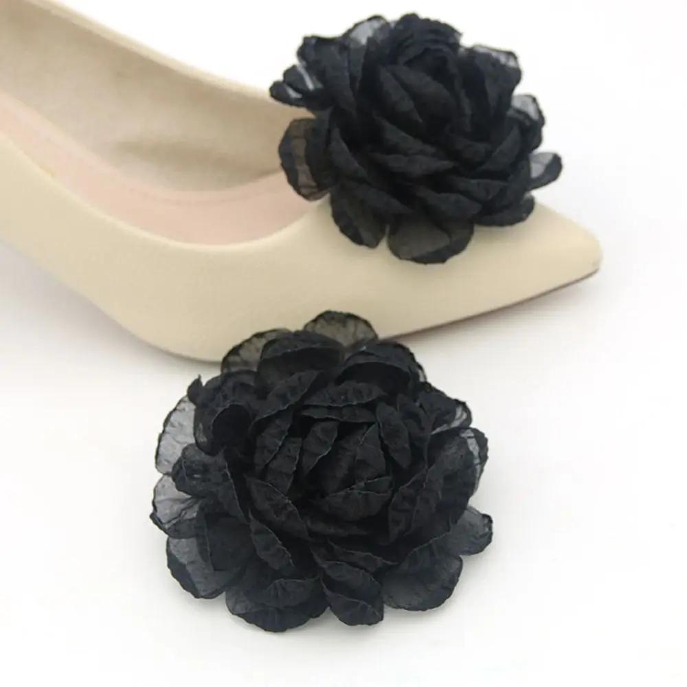 2 Stück Accessoires High Heel Brautschuh Dekorationen Clip Schleife Bandklemme Anhänger Schnalle Glänzende Clips