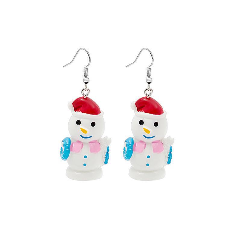 

3D Cute Reindeer & Snowman Christmas Earrings for Women