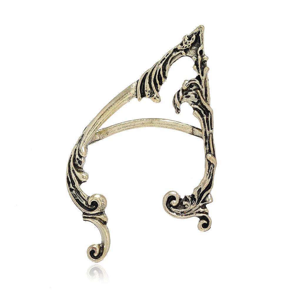 Punk Fairy Ear Cuff Goth Earring Dark Elf Ear Clip Earrings For Women Retro Silver Color Hip Hop Halloween Party Jewelry Gift