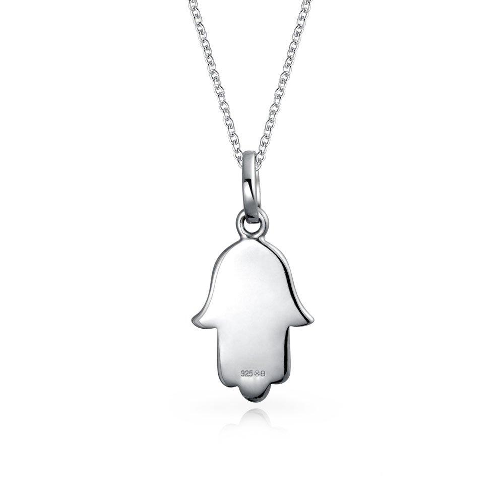 Guds Stjerne Amulett Talisman Filigran Hamsa Davids Hånd Anheng Halskjede for Kvinner for Tenåringer Svertet Sterlingsølv .925 [Bling Smykker]