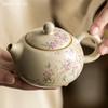 160 ml Ru Kiln Keramik-Teekanne, handgefertigtes Porzellan, Xishi Beauty Kettle, chinesischer tragbarer Teekocher mit Eisrissglasur, individuelles Teegeschirr