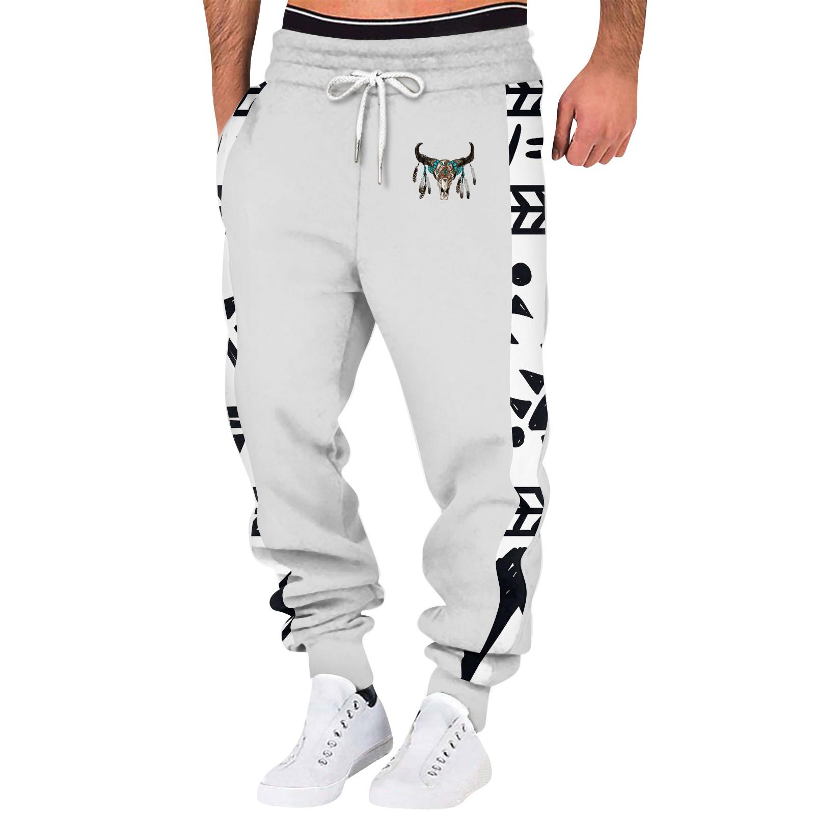 

Весенние спортивные брюки для фитнеса мужские свободные повседневные спортивные штаны из хлопка XL белый