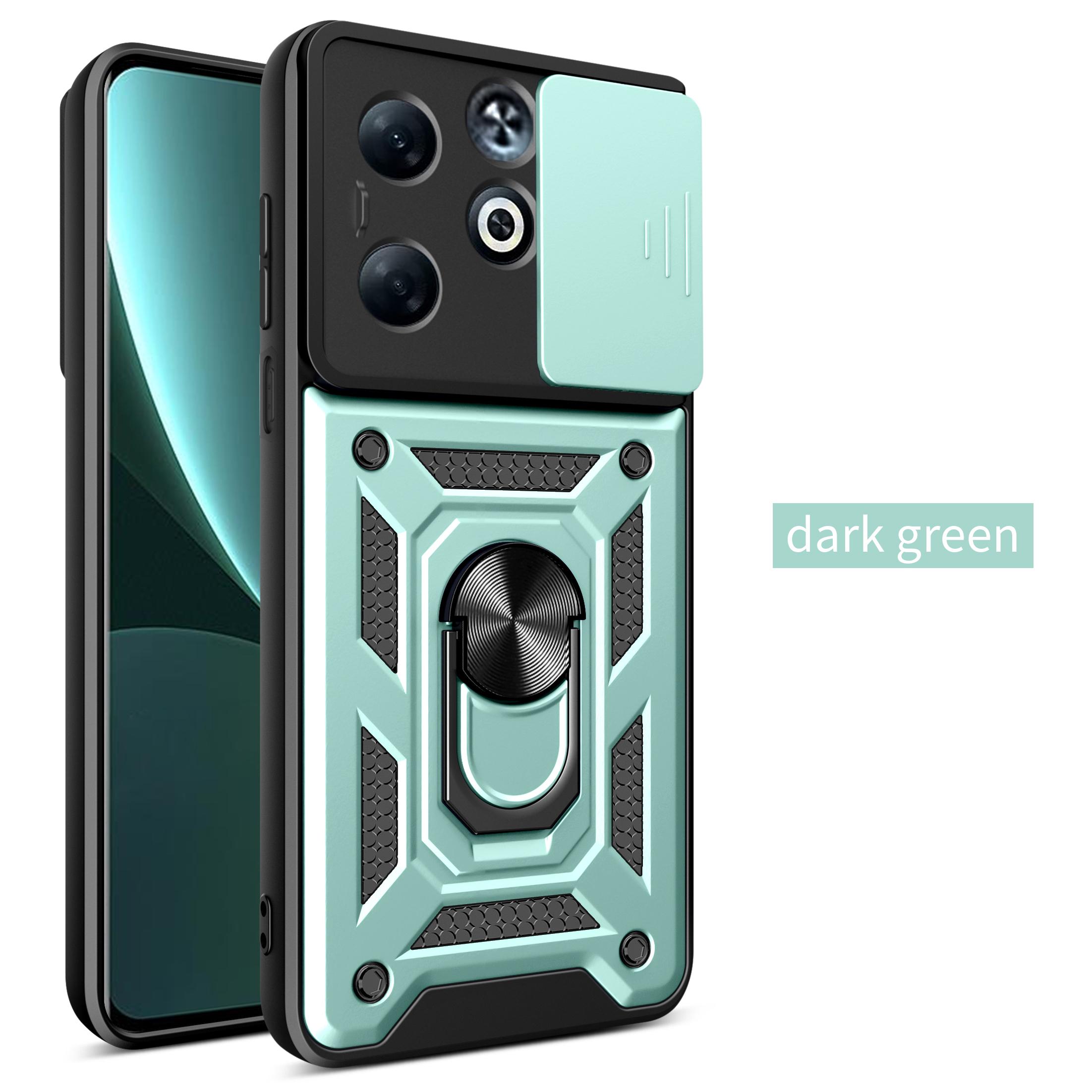 

For Infinix Smart 8 Pro Case Infinix Smart 8 Plus Cover Magnetic Ring Holder Armor Phone Case Slide Camera Protect Back Cover Infinix Smart 8 Plus