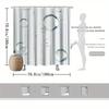 Bubble Shower Curtain, Floating Transparent Bubbles Design, Fade-Resistant Polyester, Machine Washable, Modern Bath Decor