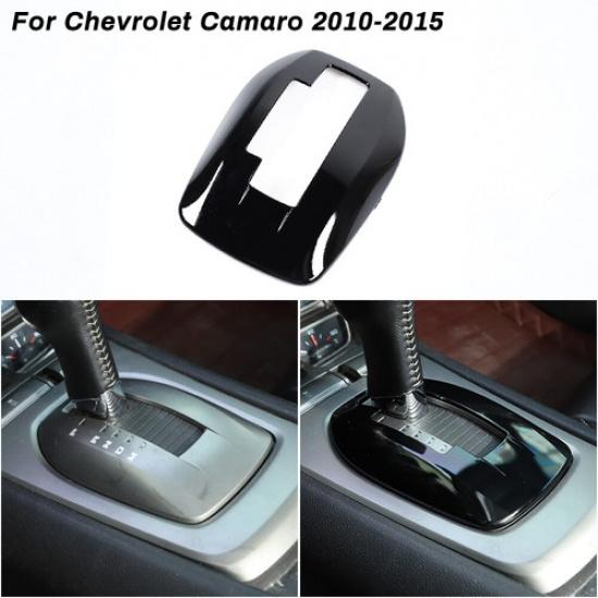 For Chevrolet Camaro 2010-2015 Glossy Black Gear Shift Panel Cover Trim Sticker