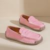 Hand-stitched Women Casual Shoes Loafers Slip On Driving Shoes Moccasins Women Flats Shoes