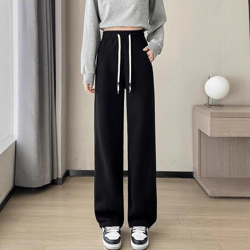 High Waist Narrow Leg Women's Banana Pants - Versatile Draping Sweatpants for Spring & Autumn Seasons