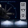 E27 Ceiling Lighting Induction Light for Garage Warehouse Workshop Use 6 Adjustable Panel LED Bulbs for Night Lights