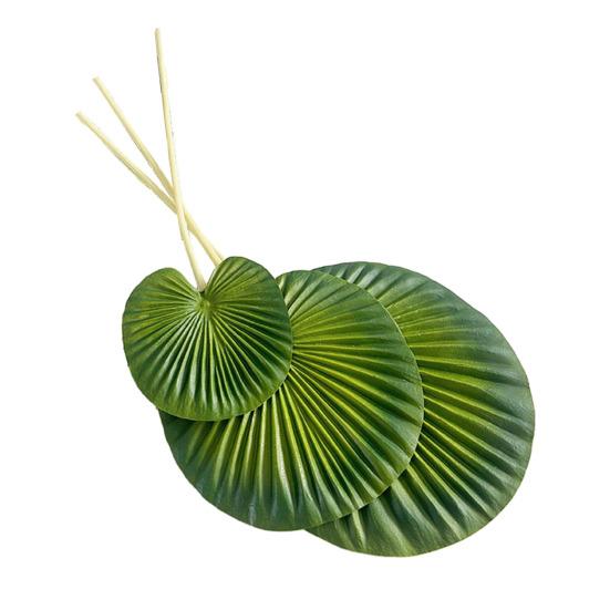 Artificial Leaf No-Maintenance Long-Lasting Freshness Realistic Fan-Shaped Leaves High-Simulation Texture Fake Tropical Leaves Home Decor