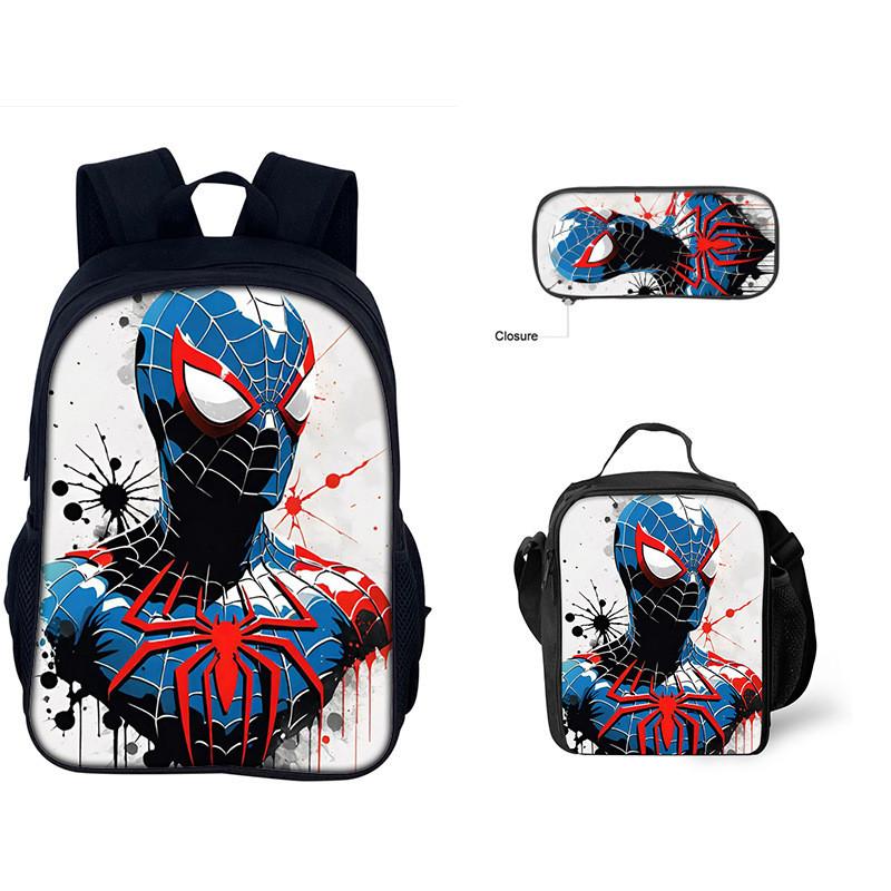 Spiderman Rucksack-Set Mit Oxford-Stoff Schultasche Und Federmäppchen Für Kinder