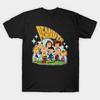 Men Black Print T-shirt Peanuts No-Cut Transfer Paper Print Cotton Tshirt