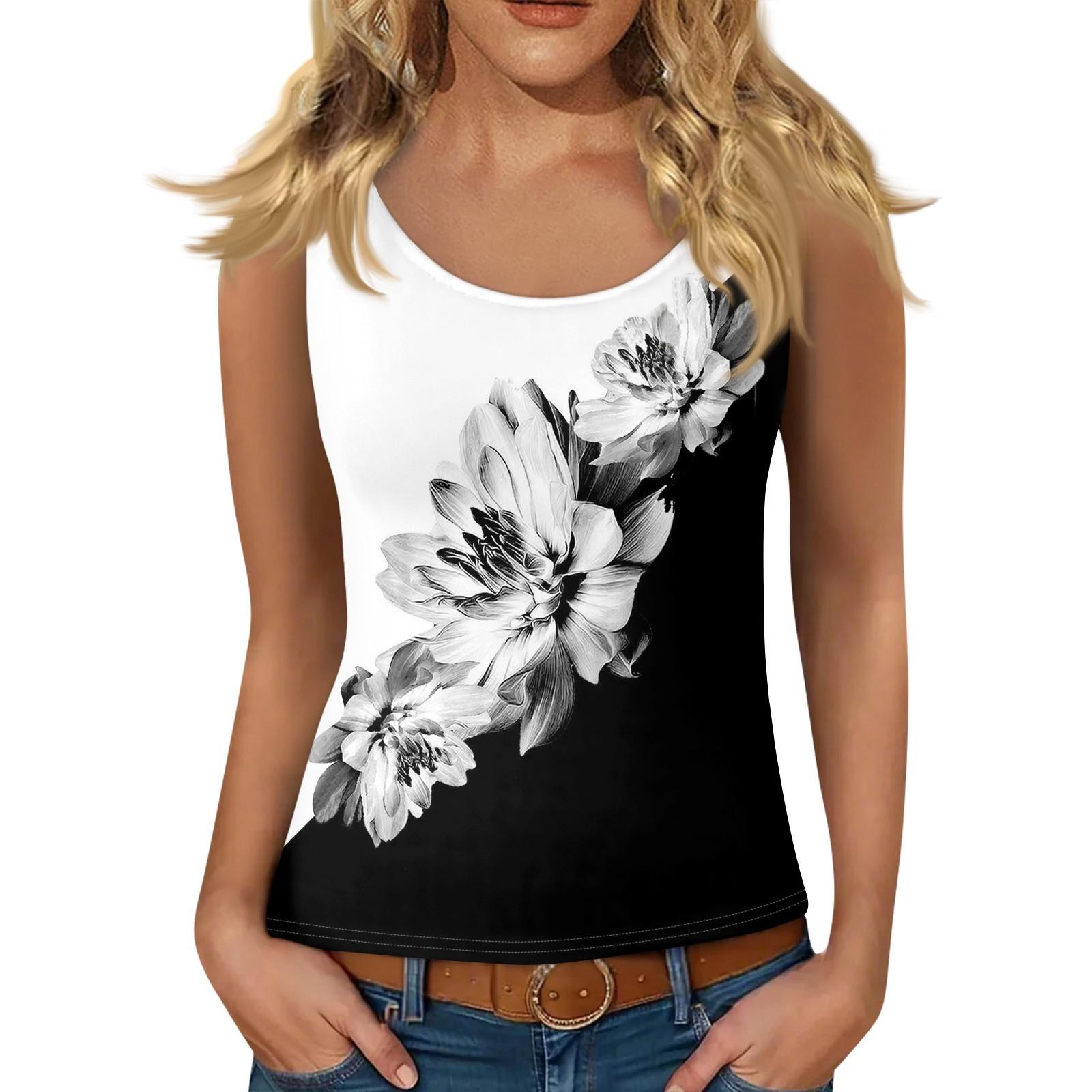 

Женский жилет без рукавов с глубоким вырезом, футболка с U-образным вырезом, подтяжки L чёрный