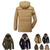 Herren Premium Qualität Warme Jacke Militärparka Pelzgefüttert Langer Mantel Mit Kapuze Wintermantel