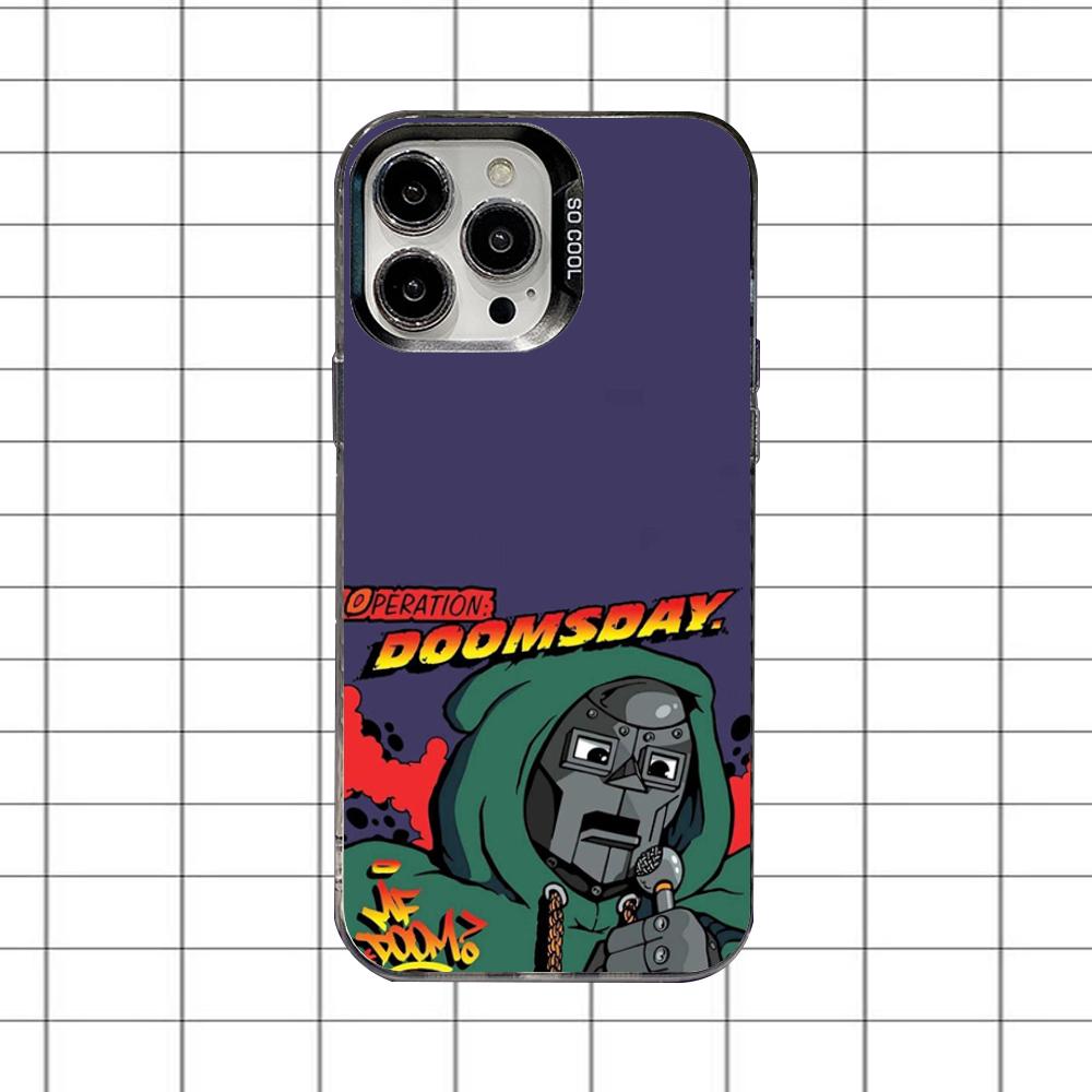 Etui Na Telefon Mf Doom Wielkimi Literami Dla iPhone 16,15,14,13,12,11,8,7,Pro,Max,Plus,Mini,XS,SE Odporne Na Upadki Czarne Matowe Twarde