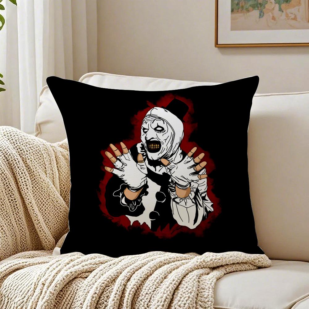 

Scary Horror Movie TTerrifier Cushion Cover Pillowcase Antidustmite living Room Sofa Decor Cushion Room 30X30cm