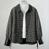 Spring and Autumn New Genuine Leather Jacket Women's Small Short Patterned Leather Motorcycle Jacket