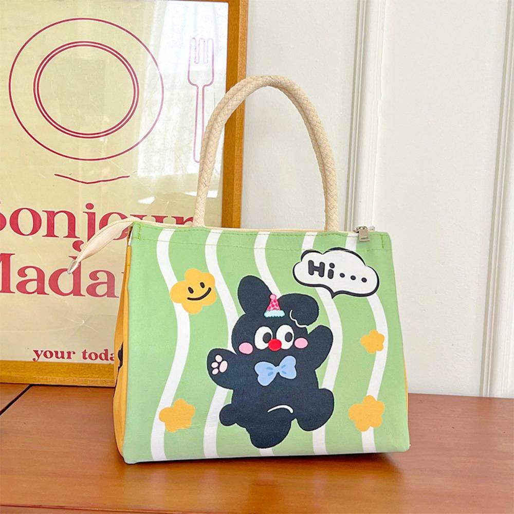 Cartoon Thermal Lunch Bag Waterproof Picnic Handbag Casual Cooler Lunch Bag  Travel
