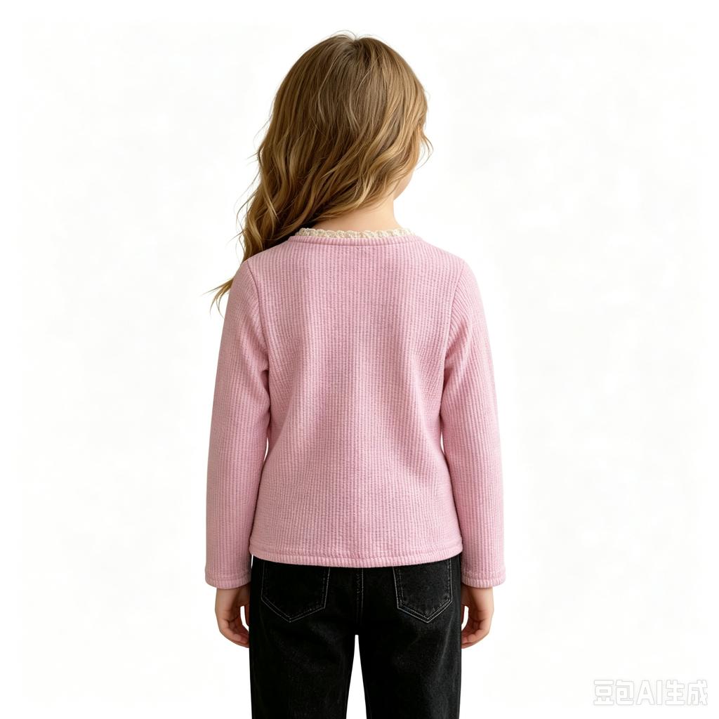 Girls Casual Long Sleeve T-Shirt Fashion Base Layer Tee Top for Daily Wear and Play
