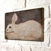 Vintage Metal Poster Rabbit Country Style Bar Wall Decor