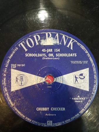 7inch Record CHUBBY CHECKER - Schooldays, Oh, Schooldays 45JAR154 TOP RANK 1959 UK Rock Used