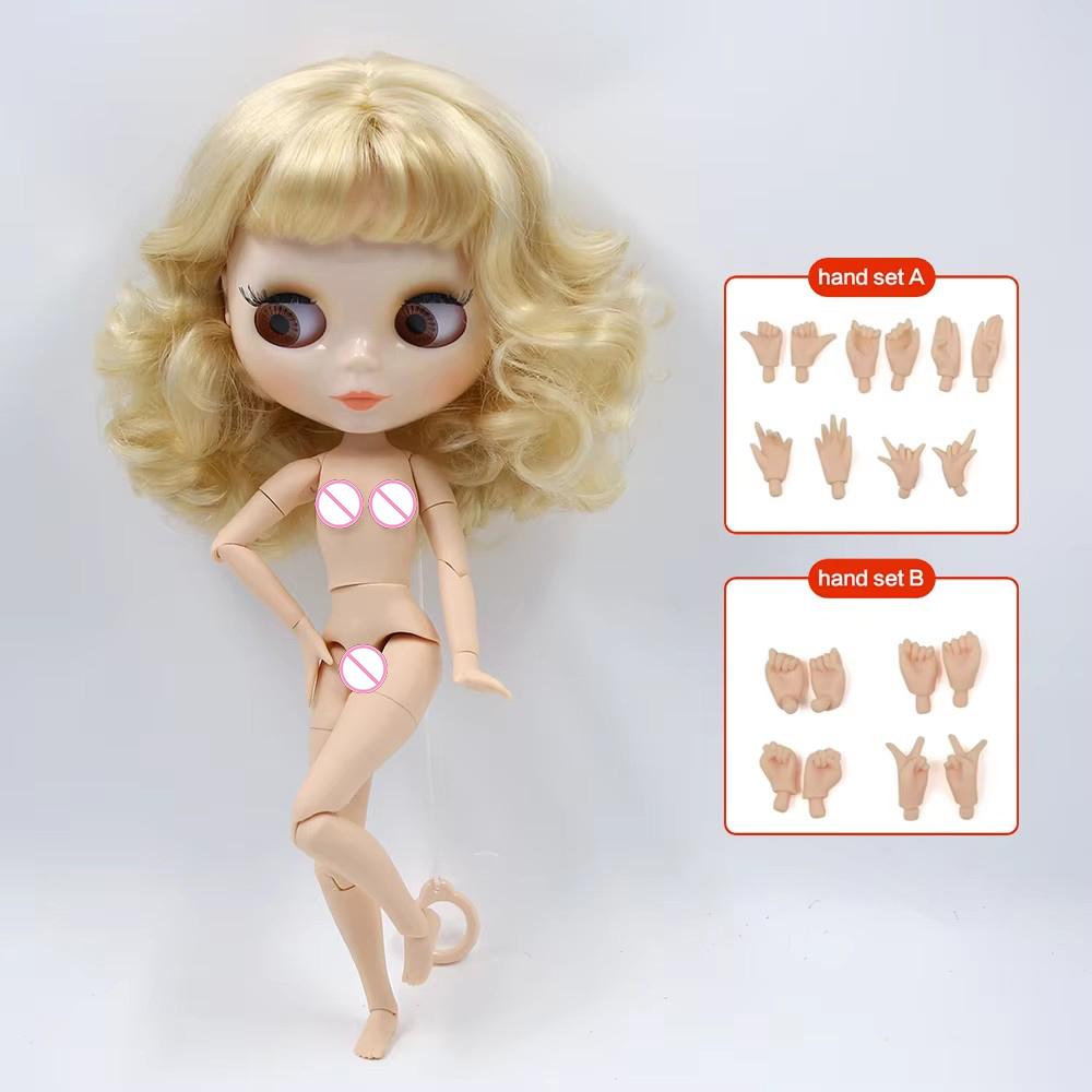 ICY DBS panenka Blyth Bílá pleť Lesklá tvář Matná tvář Kloubové tělo se sadou rukou A&B 1/6 bjd vhodné pro DIY make-up Speciální cena
