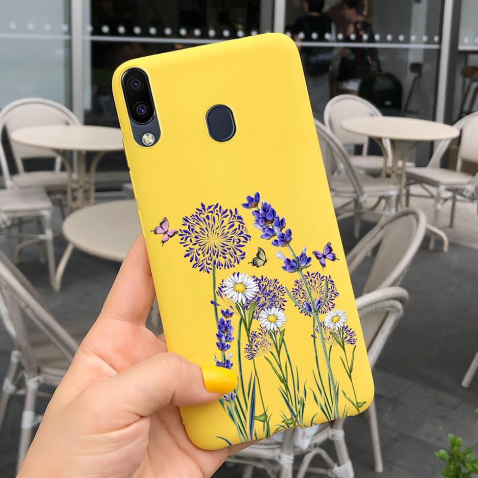 For Samsung Galaxy M10 M20 M30 Case Stylish Cartoon Sunflower Soft Silicone Phone Back Cover For Samsung M 10 20 30 M305F Fundas