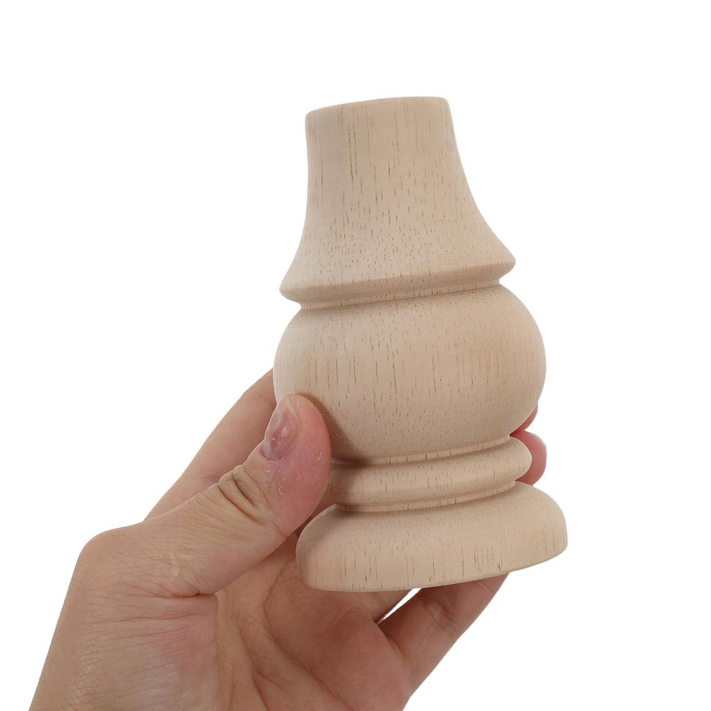 1pcs 6x10cm Round Sofa Legs Decorative Wooden Column Legs Table Legs Solid Wood Furniture Legs For Sofa Cabinet Table And Bed
