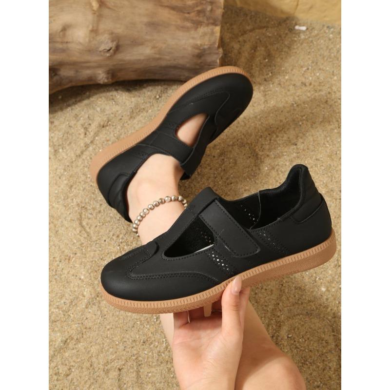 Anti-slip Shoes, Large Size, New Style, Retro Casual Women s Shoes, Velcro Fastening Shoes 36