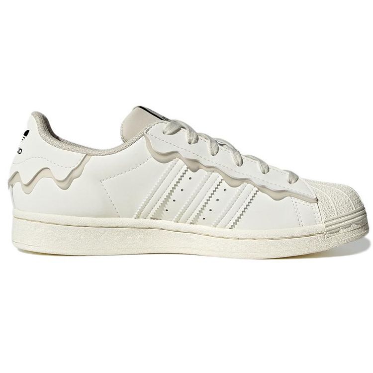 Adidas Originals Superstar Synthetic Leather Shell Toe Low-Top Sneakers Women Sneakers White Cream GW4441