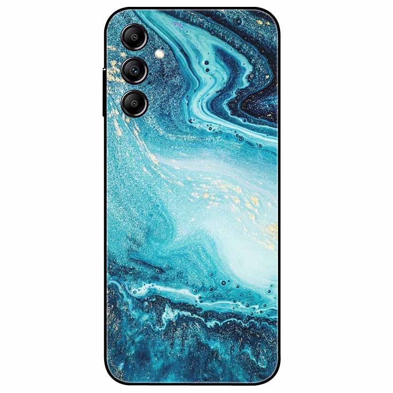Hülle Für Samsung Galaxy A54 5G A34 A24 S23 Hülle Blume Marmor TPU Weiche Silikonhülle für GalaxyA54 A 34 Bemalte Handyhüllen