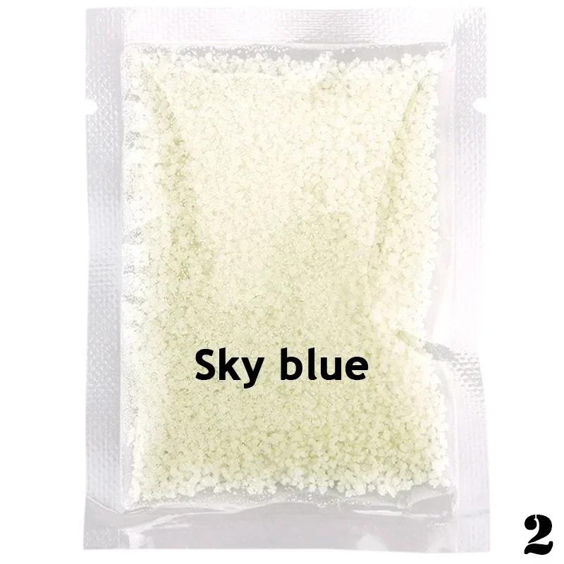 1X Färgglada Fluorescerande Superlysande Partiklar Glödande Pigment Starkt Lysande Sand Lysande i Mörkret Sand Barn DIY Leksaker